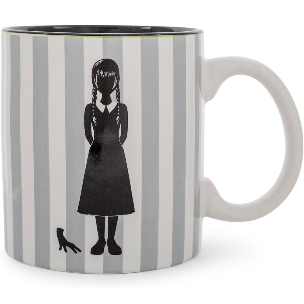Addams Family Wednesday "On Wednesdays We Wear Black" Ceramic Mug Holds 20 oz